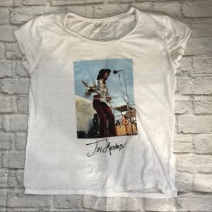 Jimi Hendrix Graphic T Shirt Rockin Artwork Sz.XL